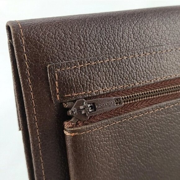 ROLFS Vintage Women's Brown Leather Trifold Wallet Snap Closure - Picture 5 of 15